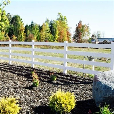 4 Rail Vinyl Ranch Rail Fencing